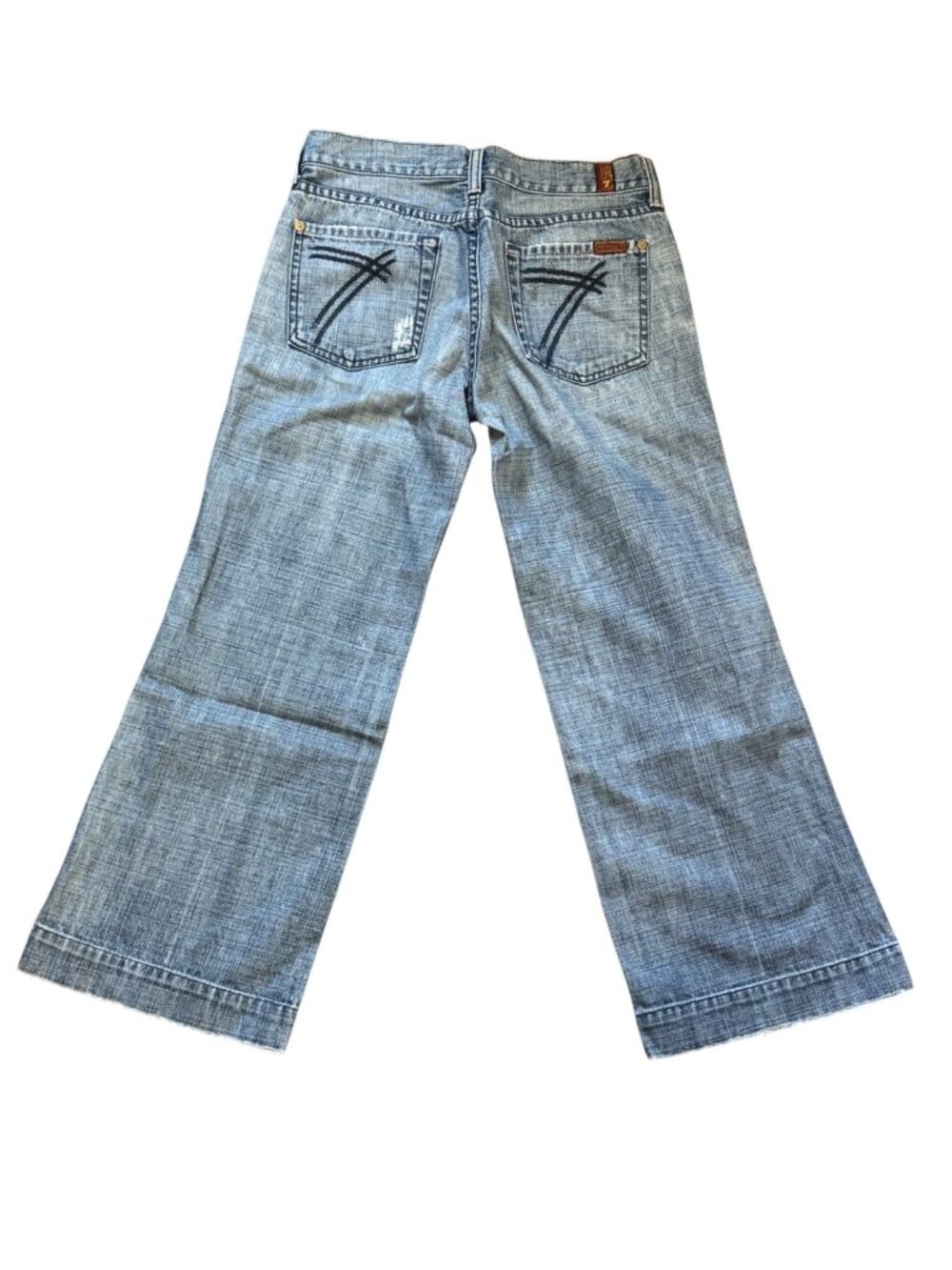 7 For All Mankind Womens Jeans Size 25 Bootcut Blue Denim